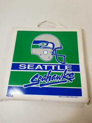 Vintage Seattle Seahawks Seat Cushion