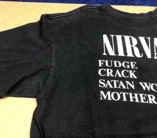 1992 Nirvana Bleach PROMO 9 Circles of Hell Dantes Inferno VERY RARE XL T Shirt 5