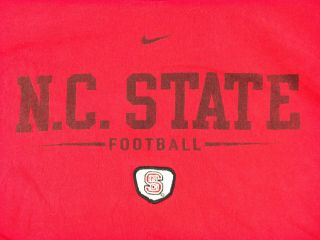 Vtg Nike North Carolina Nc State Wolfpack Red Ncaa Men 