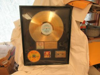 1990 Riaa Gold Sales Award For Album/cassette/cd - Mechanics - " Trixter "