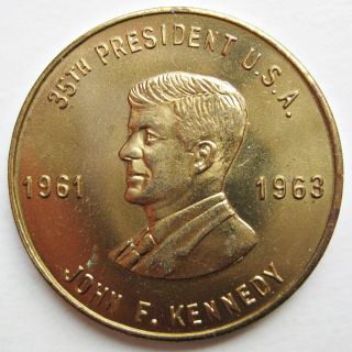 Vintage 35th President John F.  Kennedy Medal (29mm)