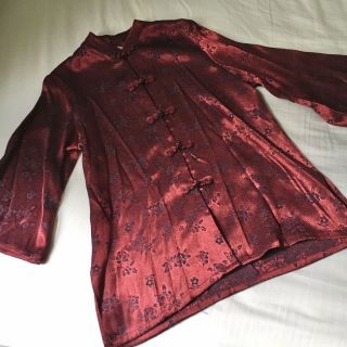 Vintage Red Qipao Blouse