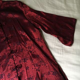 Vintage Red Qipao Blouse 2