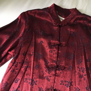 Vintage Red Qipao Blouse 3