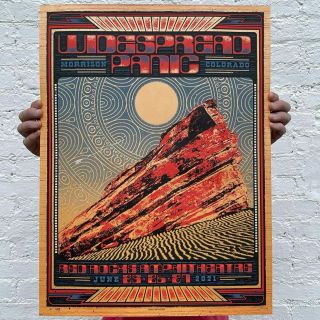 2021 Widespread Panic Red Rocks Poster Print Subject Matter Studio Ae Le /100