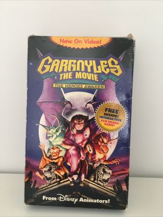 Vintage 1994 Gargoyles The Movie: The Heroes Awaken (vhs,  Board Game)