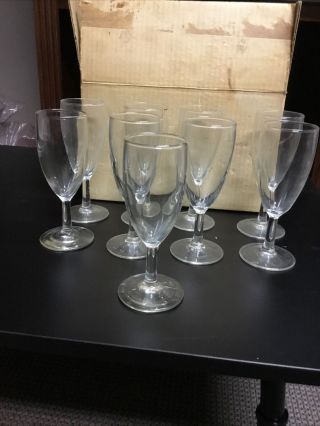 Vintage Whiskey Sour Glasses Set Of 9.