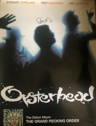 Signed Oysterhead 18x24 Poster (trey Anastasio,  Stewart Copeland,  Les Claypool)
