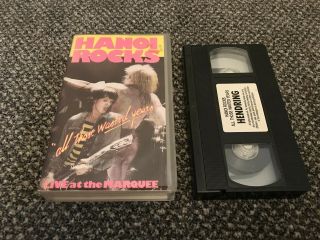 Hanoi Rocks All Those Wasted Years Live At The Marquee Very Rare Vintage Video