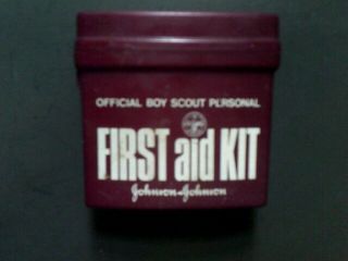 Vintage Official Boy Scout First Aid Kit By Johnson & Johnson Brunswick Nj