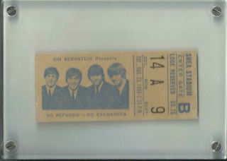The Beatles Shea Stadium Concert Ticket August 23 1966
