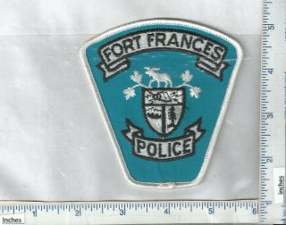 , 1 Vintage Fort Francis Police Department Patch (ontario)