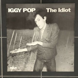 Iggy Pop - The Idiot Rare Orginal 1977 Rca Promo Poster