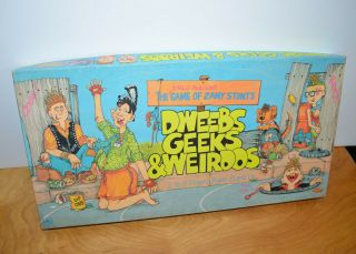 Vintage Dweebs Geeks & Weirdos Board Game 1988 Near Complete Family Game Night