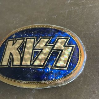 KISS Rare Vintage Belt Buckle 1978 Pacifica Well loved 5