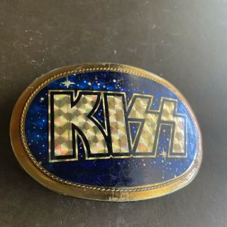 KISS Rare Vintage Belt Buckle 1978 Pacifica Well loved 6