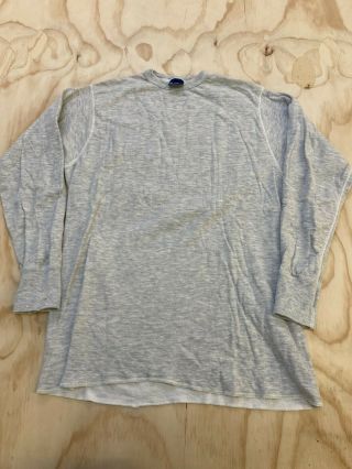 Vtg Duofold Men Large Wool Blend Long Sleeve Base Layer Shirt Made In Usa Euc