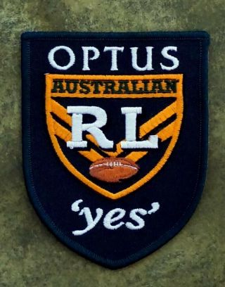Australian Rugby League Arl 1990s Vintage Optus Cup Jersey Patch Badge