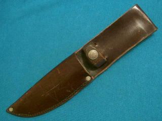 Vintage Usa 4 1/2 " Custom Sheath 4 Hunting Skinning Bowie Knife Knives Survival
