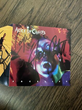 Alice In Chains Signed CD Facelift 4 Members 1990 Layne Staley 2