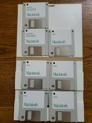 Vintage Apple Macintosh System Os 7.  1 Disk Quadra 800 Centris 610 650 Diskette