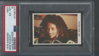 1978 Bob Marley Rookie Card Psa 6 Swedish Samlarsaker 837 Only One Higher