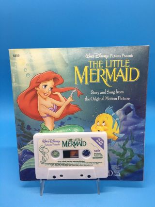 Vintage Walt Disney The Little Mermaid Read Along Book Cassette Tape