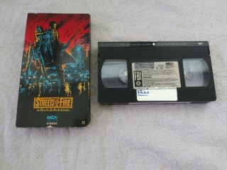 Rick Moranis Streets of Fire Vintage VHS Tape VCR Movie A Rock And Roll Fable 2