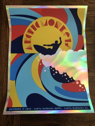 Arctic Monkeys Santa Barbara Ca 10/19/2018 Poster Foil Variant Signed 33/50
