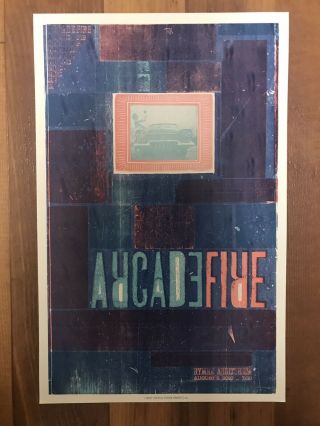 Arcade Fire 8/09/10 Ryman Auditorium Hatch Show Print Nashville Poster
