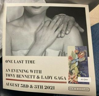 Lady Gaga Tony Bennett One Last Time Official Radio City Nyc Lithograph Poster