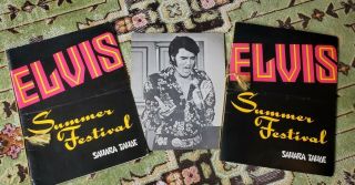 Pair Elvis Presley Summer Festival Sahara Tahoe Casino Menu 1971,  Photo Insert