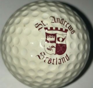 1 Vintage St Andrews Scotland Crest Logo Golf Ball (b - 1 - 8)