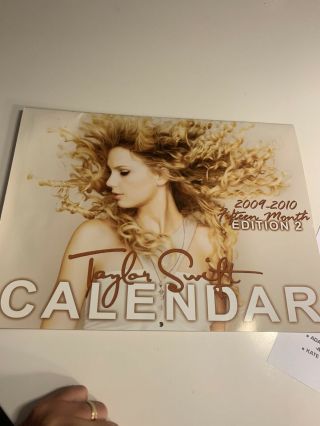 Taylor Swift 2009 - 2010 Edition 2 Calendar Big Machine Records Radio Promo Gift
