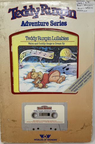 1985 Teddy Ruxpin Adventure Series Lullabies Book And Cassette