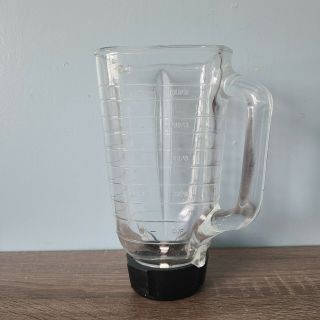 Oster Glass Blender Jar/carafe Container Square Top 5 Cup Vintage,  Lid