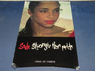 Sade - Stronger Than Pride - 1988 Uk Giant Subway Promo Poster
