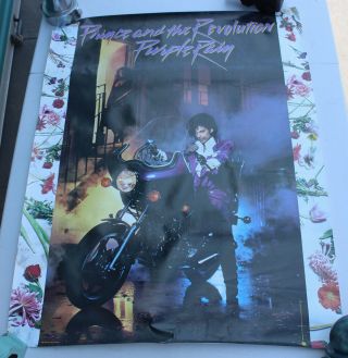Prince And The Revolution Purple Rain Album Promo Poster Vintage 32x25 "