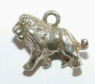 Vintage Leo The Lion Zodiac Sterling Silver 925 Charm 3.  9g