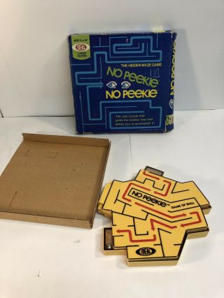 Vintage Ideal Game " No Peekie " Vintage Rare Puzzle Game 1971