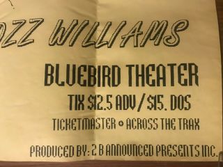 Scarce Rozz Williams Death Christian Concert Poster Bluebird Theater Denver CO 2