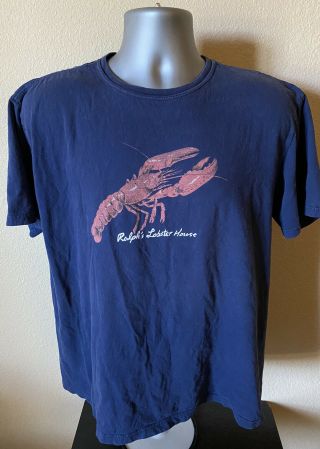 Vtg 90’s Polo Ralph Lauren T Shirt Men’s M “ralph’s Lobster House” Baggy Fit