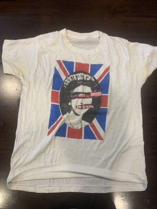 Vintage Sex Pistols God Save The Queen Authentic Women’s T - Shirt 70’s - 80’s