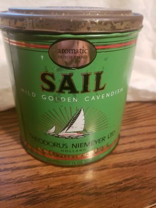 Vintage Sail Mild Golden Cavendish 14 oz Tobacco Can 2