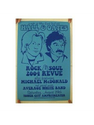 Hall & Oates Silkscreen Poster Tour Tower City And Daryl John
