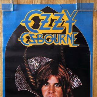OZZY OSBOURNE Diary Of A Madman 1981 Jet Records PROMO Only POSTER Black Sabbath 2