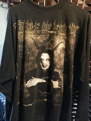 Cradle Of Filth Xl Long Sleeve Shirt Wall - Eyed Vain Insane 1998