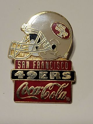 Nfl Vintage Coca - Cola San Francisco 49ers Hat / Lapel Pin