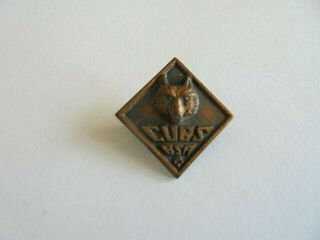Vintage Boy Scout Wolf Cubs Bsa Safety Pin Clasp Pin Bsa - No Scout