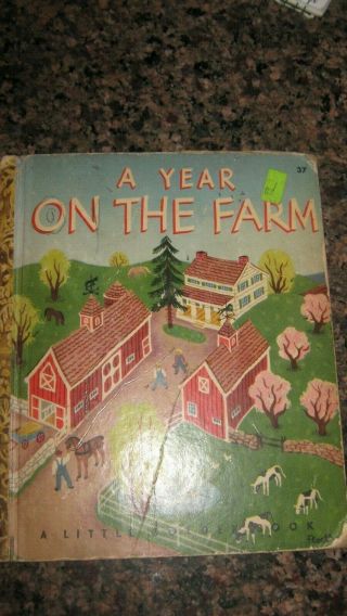 Vintage Little Golden Book A Year On The Farm 42 Pages